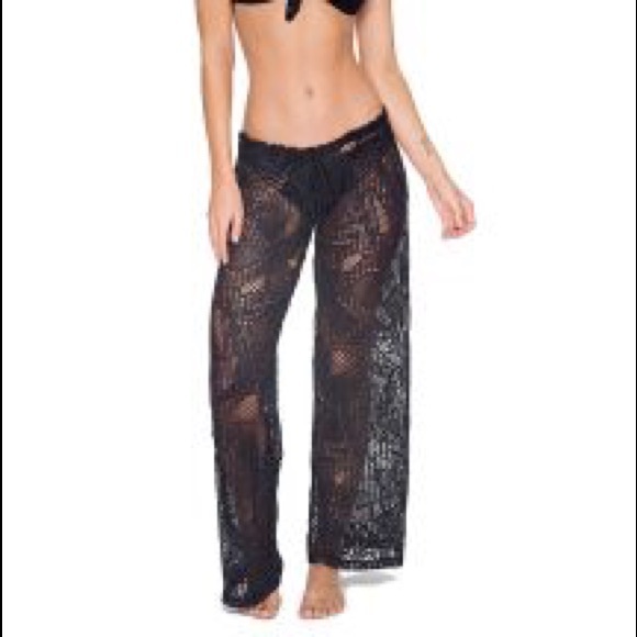 lace bathing suit cover up pants
